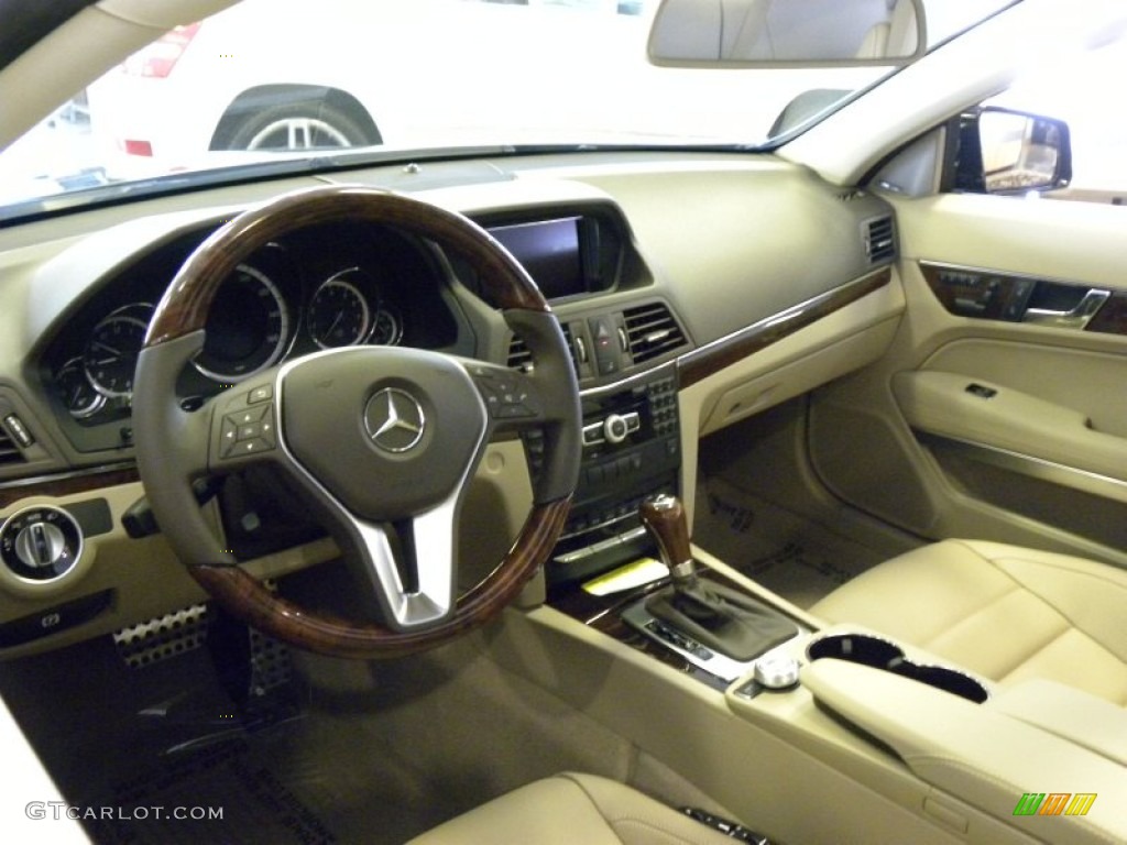 2012 Mercedes-Benz E 350 Coupe Almond/Mocha Dashboard Photo #54011724