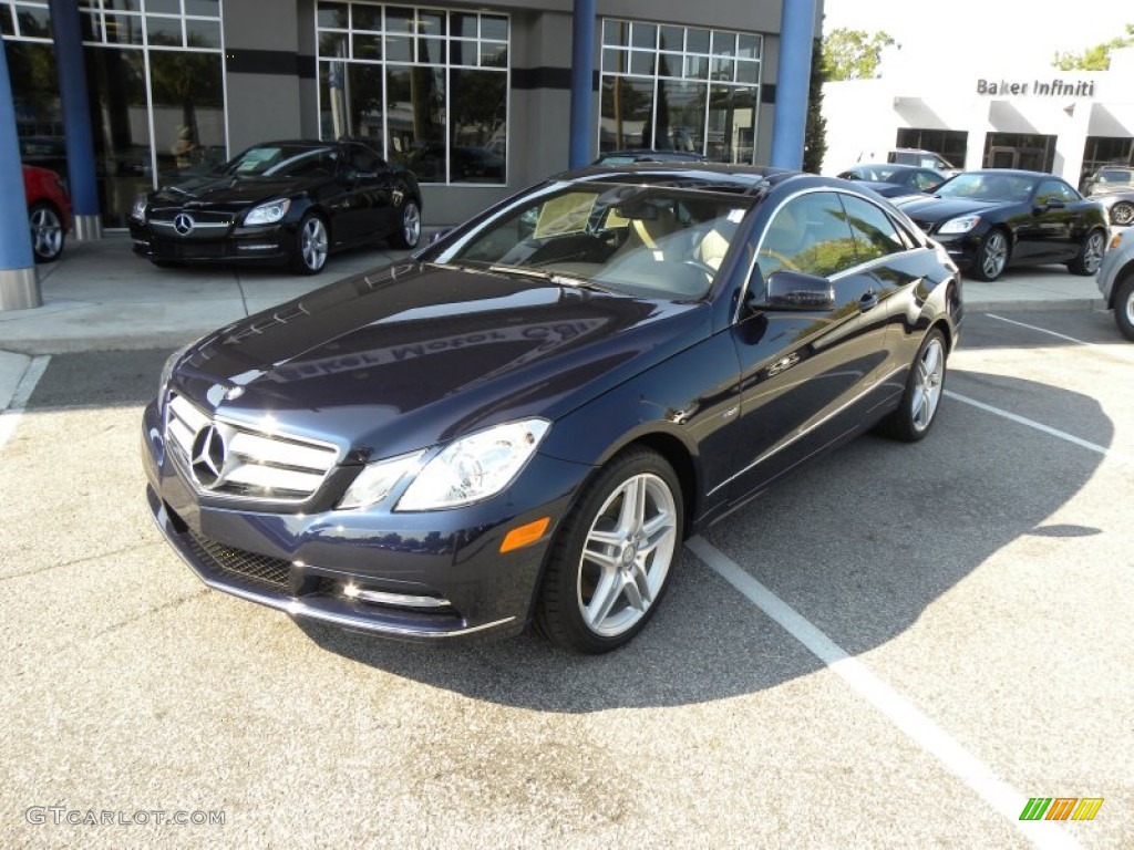 Lunar Blue Metallic 2012 Mercedes-Benz E 350 Coupe Exterior Photo #54012204
