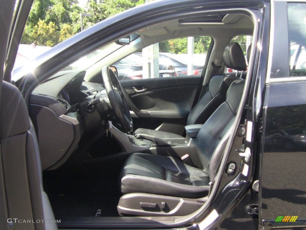 Ebony Interior 2010 Acura TSX V6 Sedan Photo #54012712