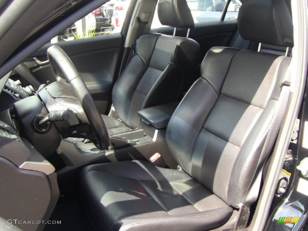 Ebony Interior 2010 Acura TSX V6 Sedan Photo #54012720