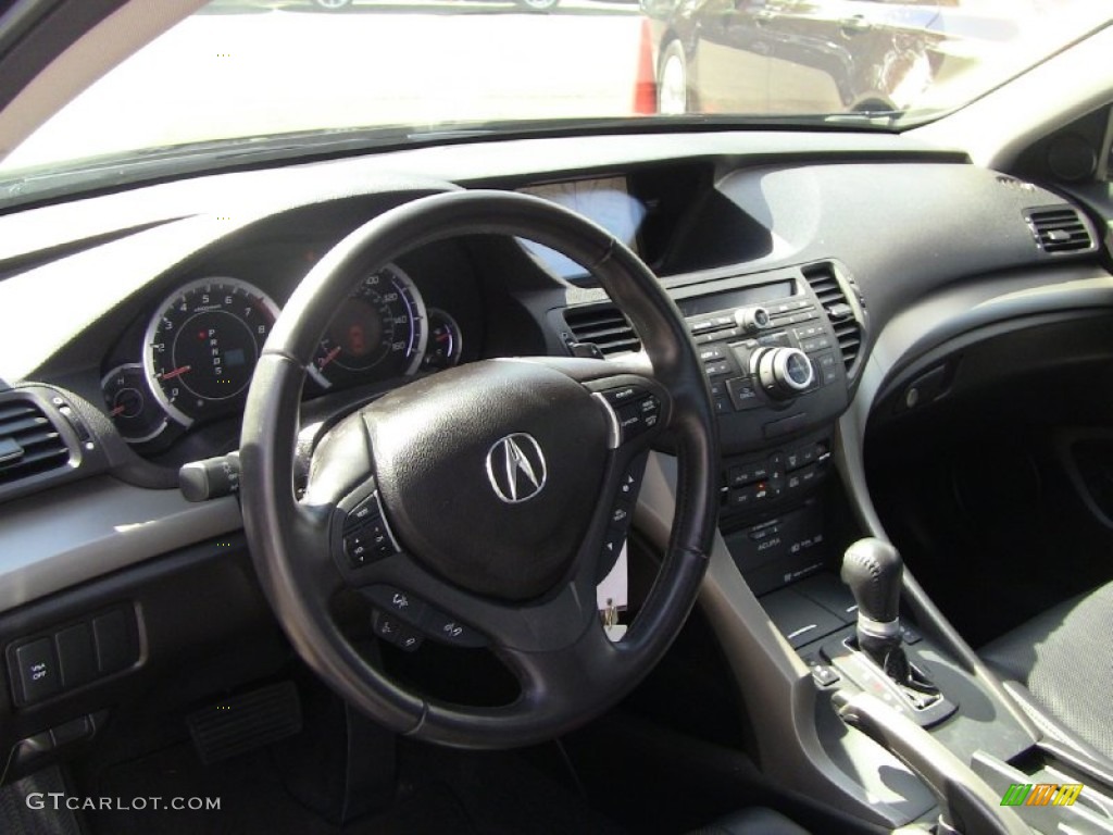 2010 Acura TSX V6 Sedan Ebony Dashboard Photo #54012759