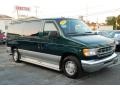 1999 Deep Emerald Green Metallic Ford E Series Van E150 Custom Passenger  photo #2