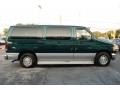 Deep Emerald Green Metallic 1999 Ford E Series Van E150 Custom Passenger Exterior
