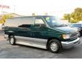 Deep Emerald Green Metallic 1999 Ford E Series Van E150 Custom Passenger Exterior