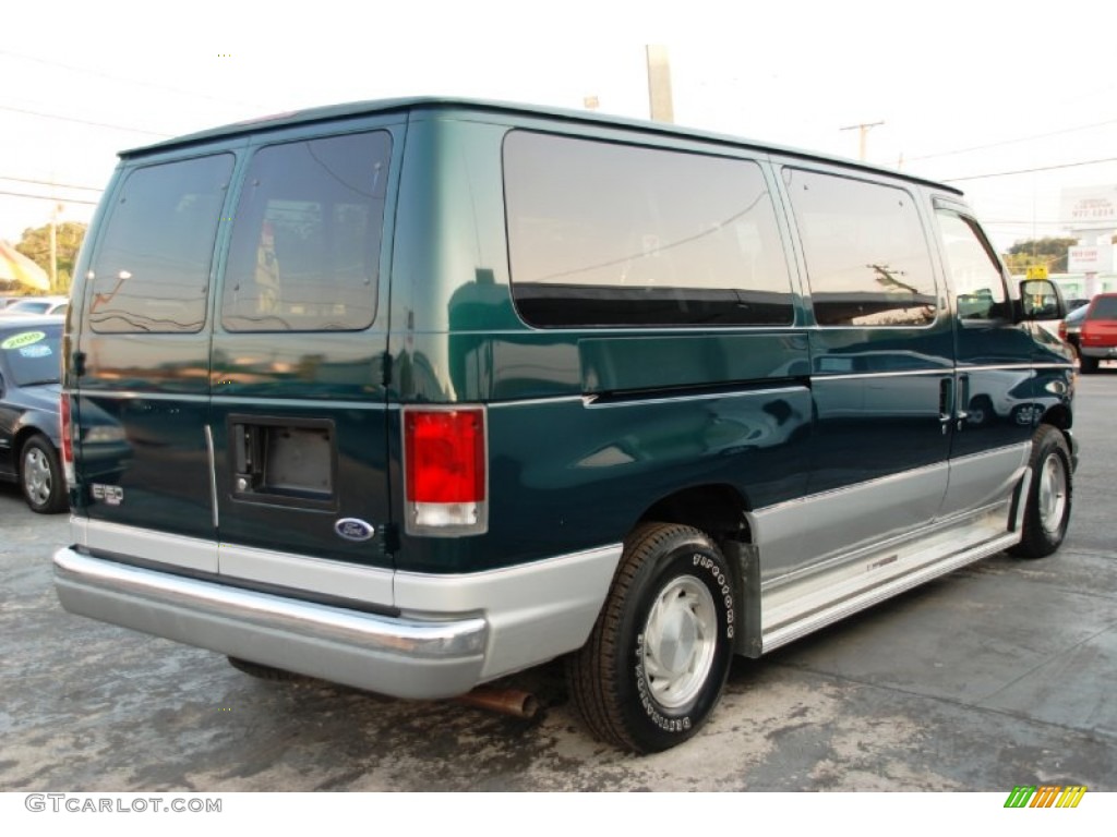 Deep Emerald Green Metallic 1999 Ford E Series Van E150 Custom Passenger Exterior Photo #54012955