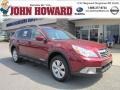 2011 Ruby Red Pearl Subaru Outback 2.5i Premium Wagon  photo #1