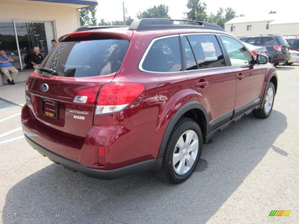 2011 Outback 2.5i Premium Wagon - Ruby Red Pearl / Warm Ivory photo #7