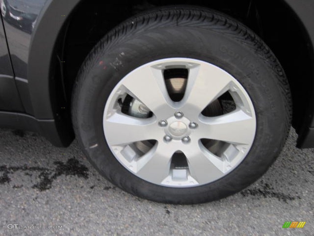 2011 Outback 2.5i Premium Wagon - Graphite Gray Metallic / Off Black photo #9