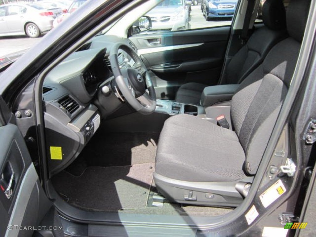 2011 Outback 2.5i Premium Wagon - Graphite Gray Metallic / Off Black photo #10