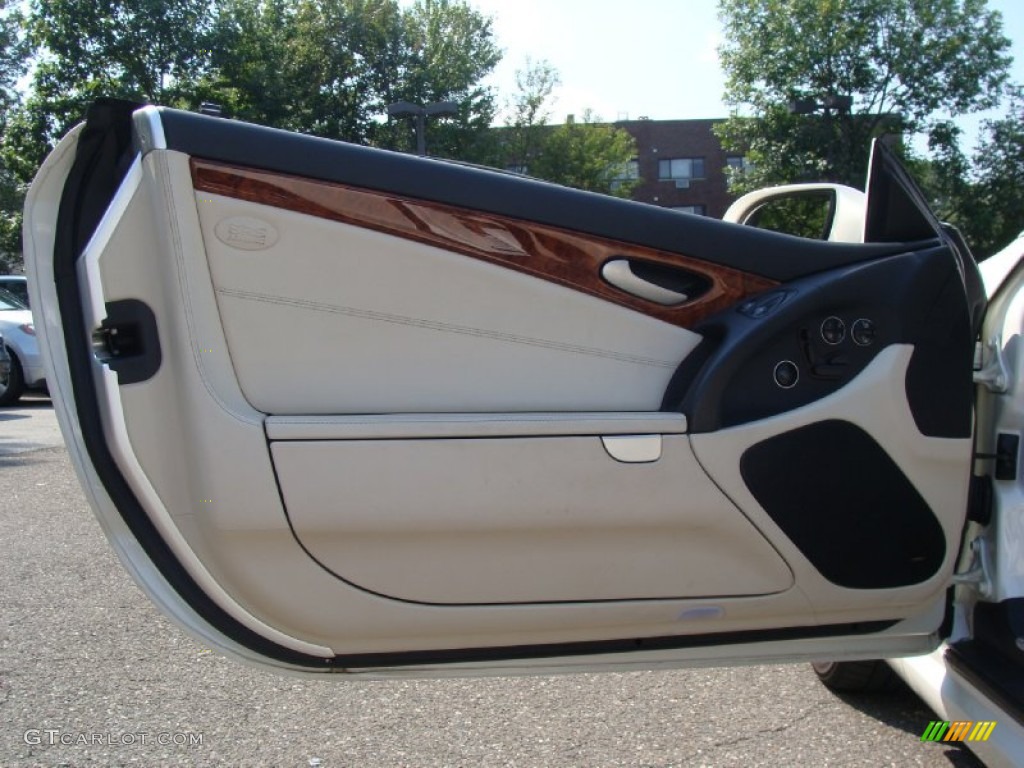2007 Mercedes-Benz SL 55 AMG Roadster designo Porcelain Premium Leather Door Panel Photo #54013749