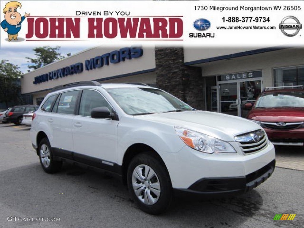 2011 Outback 2.5i Wagon - Satin White Pearl / Warm Ivory photo #1