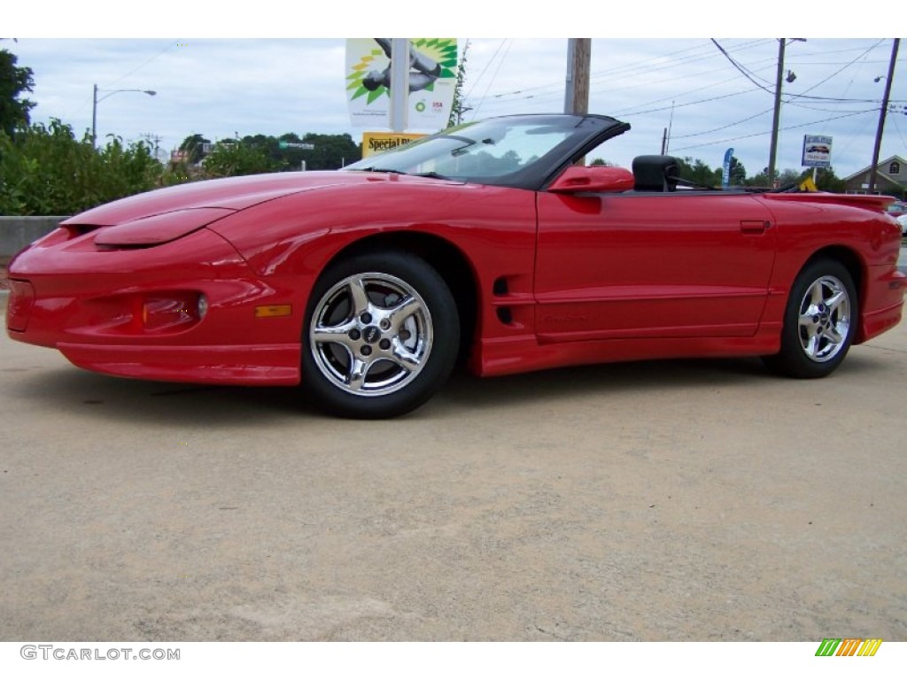 2000 Firebird Convertible - Bright Red / Ebony photo #2