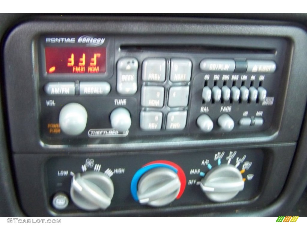 2000 Pontiac Firebird Convertible Controls Photo #54015083