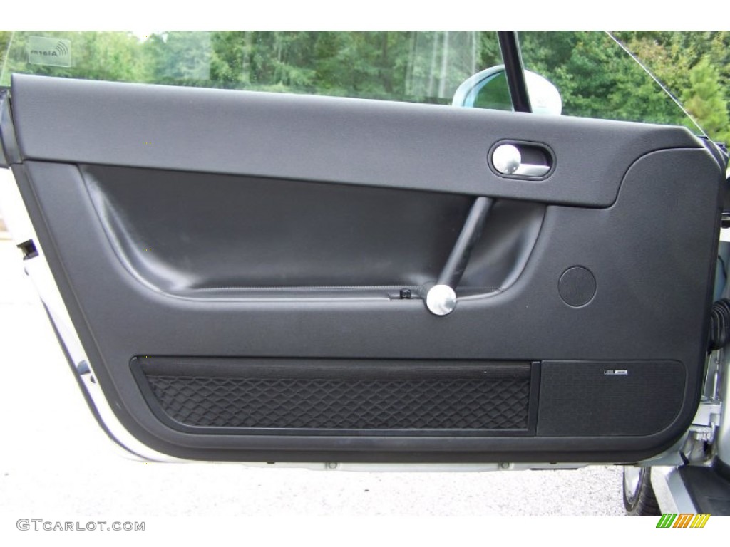 2001 Audi TT 1.8T Roadster Ebony Black Door Panel Photo #54015963
