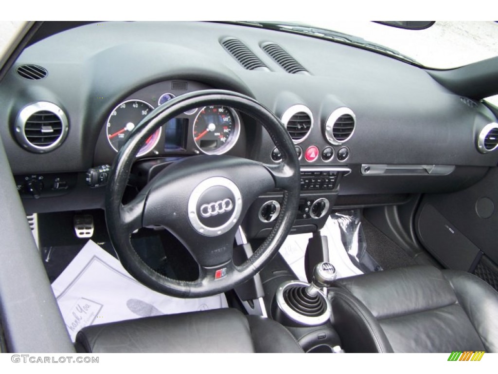 2001 Audi TT 1.8T Roadster Ebony Black Dashboard Photo #54015996