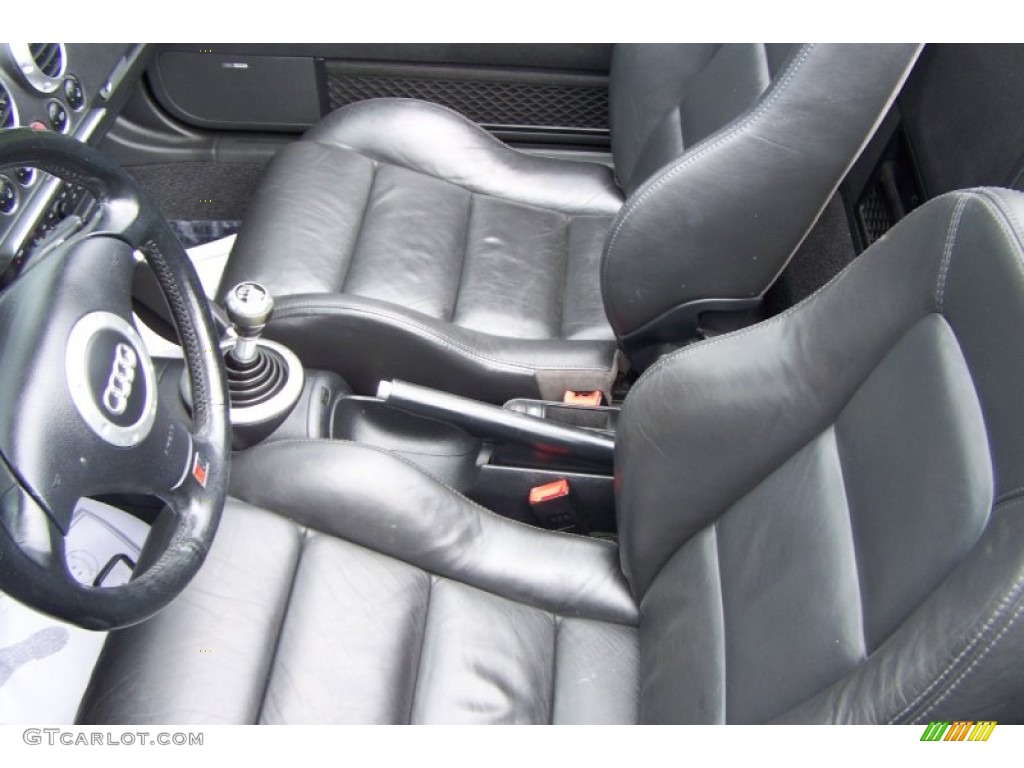 Ebony Black Interior 2001 Audi TT 1.8T Roadster Photo #54016037