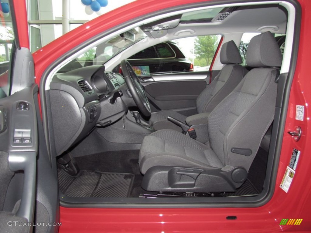 Titan Black Interior 2011 Volkswagen Golf 2 Door TDI Photo #54016752