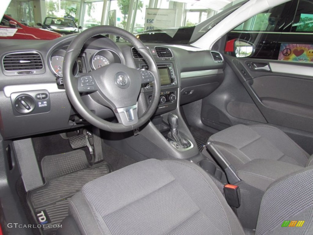 Titan Black Interior 2011 Volkswagen Golf 2 Door TDI Photo #54016800