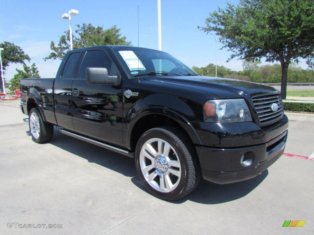 2006 F150 Harley-Davidson SuperCab 4x4 - Black / Black photo #7