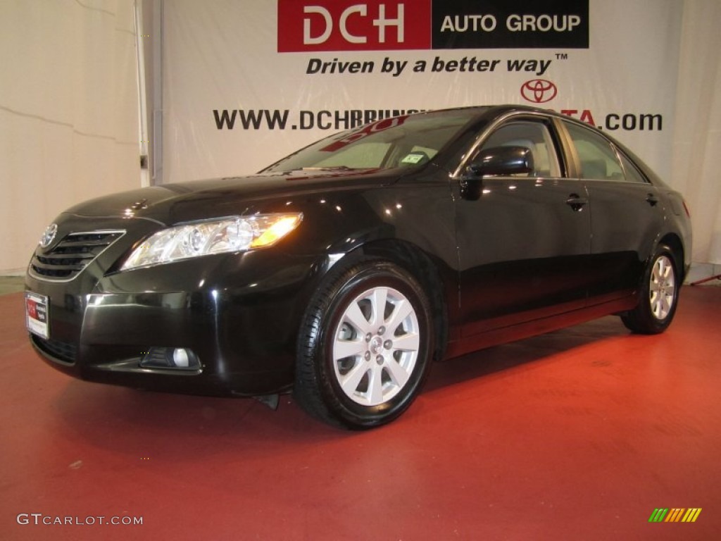 2009 Camry XLE - Black / Bisque photo #1