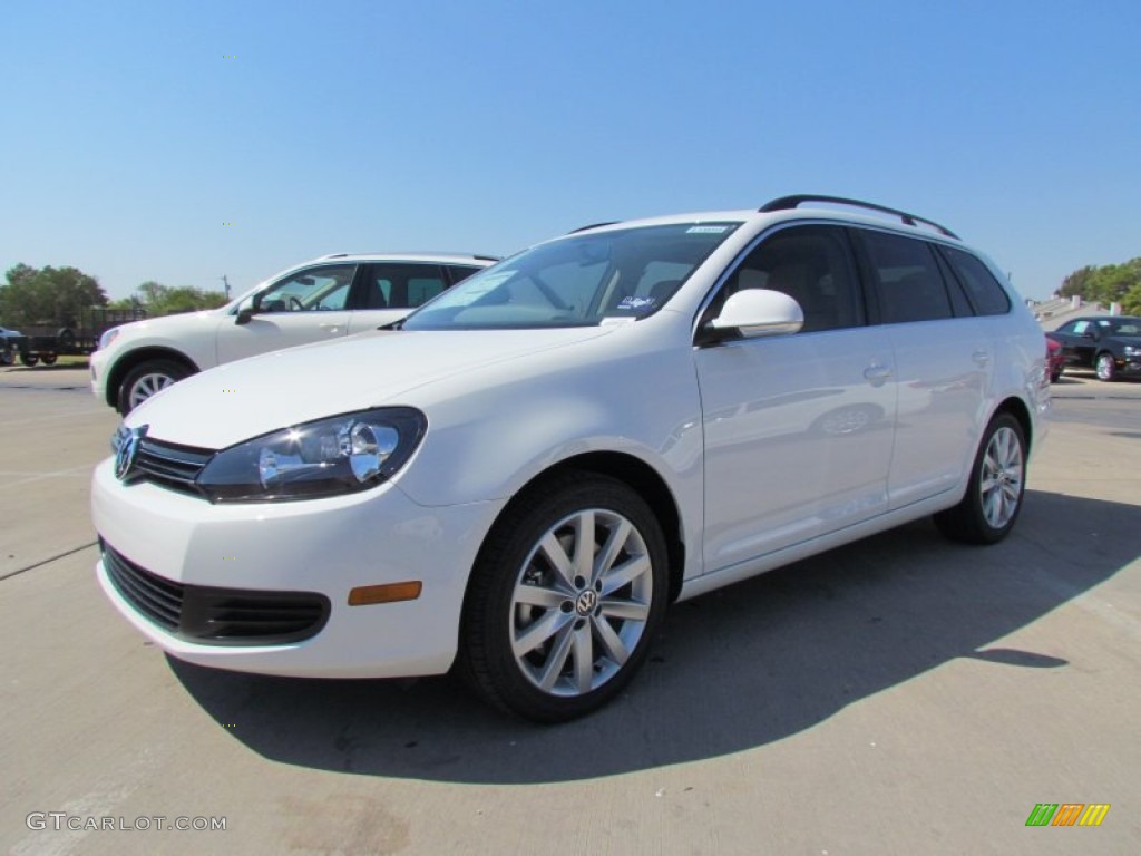 2012 Jetta TDI SportWagen - Candy White / Cornsilk Beige photo #1