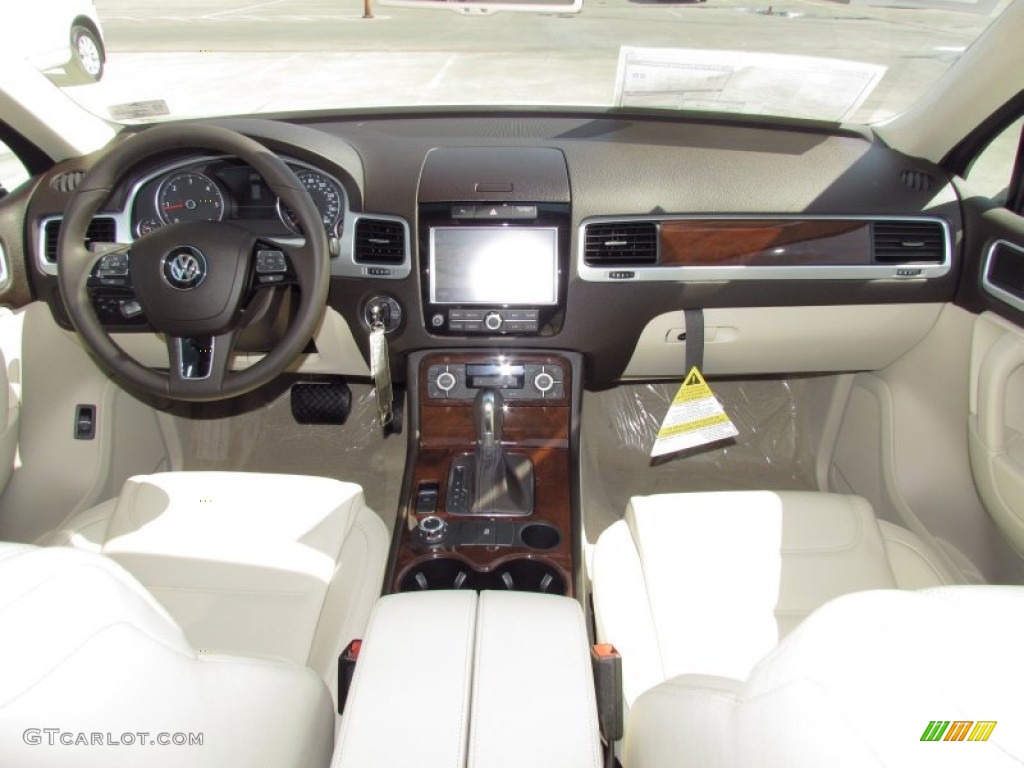 2012 Volkswagen Touareg TDI Lux 4XMotion Cornsilk Beige Dashboard Photo #54020653