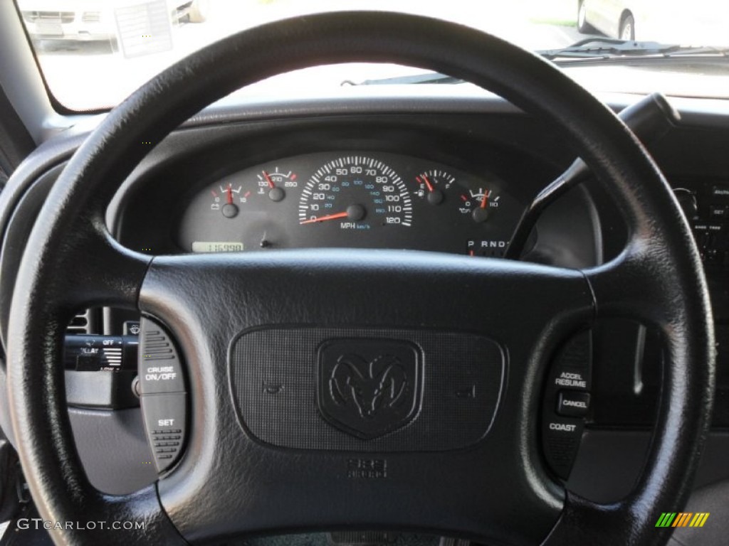 1998 Dodge Ram Van 1500 Passenger Conversion Gray Steering Wheel Photo #54021481