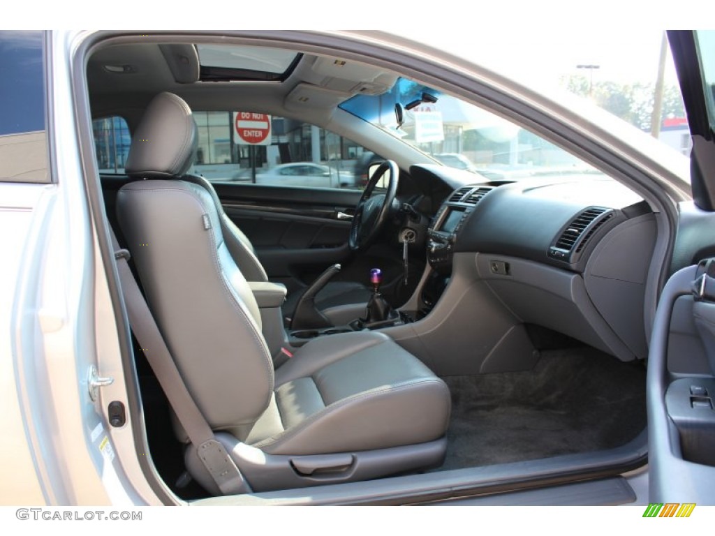 2007 Accord EX V6 Coupe - Alabaster Silver Metallic / Black photo #8