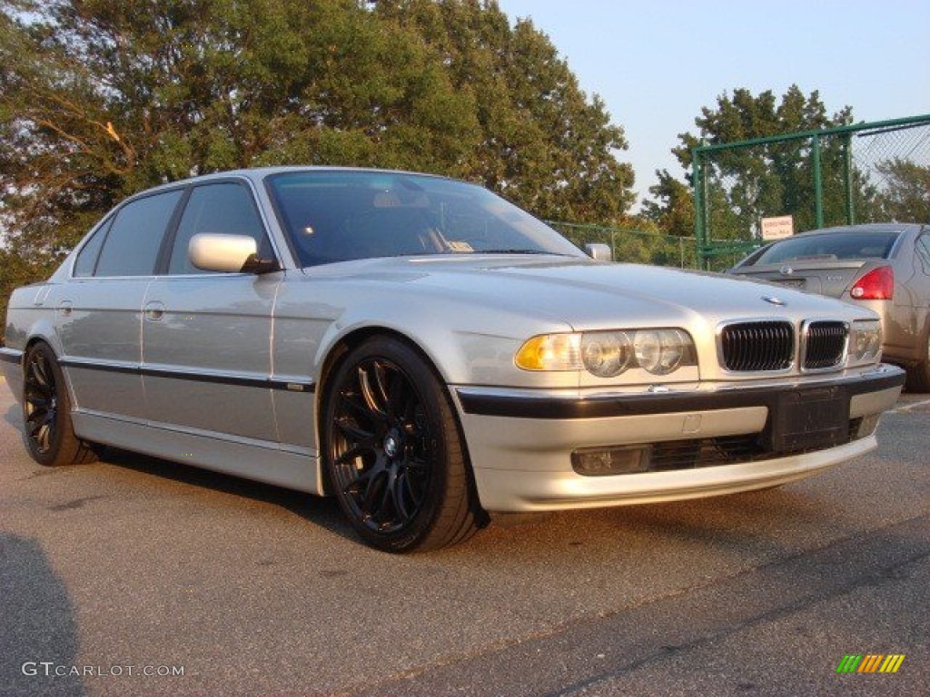 2001 7 Series 740iL Sedan - Titanium Silver Metallic / Grey photo #1