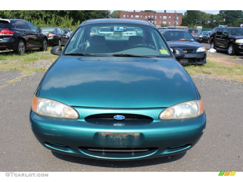 1997 Escort LX Sedan - Pacific Green Metallic / Medium Graphite photo #2