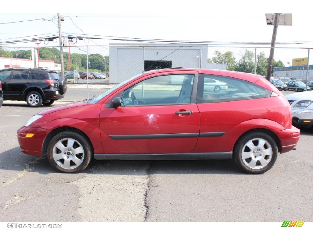 Sangria Red Metallic 2002 Ford Focus ZX3 Coupe Exterior Photo #54023056