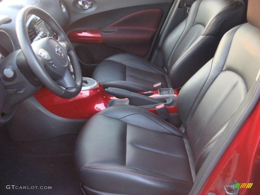 Black/Red w/Red Trim Interior 2011 Nissan Juke SL AWD Photo #54023618