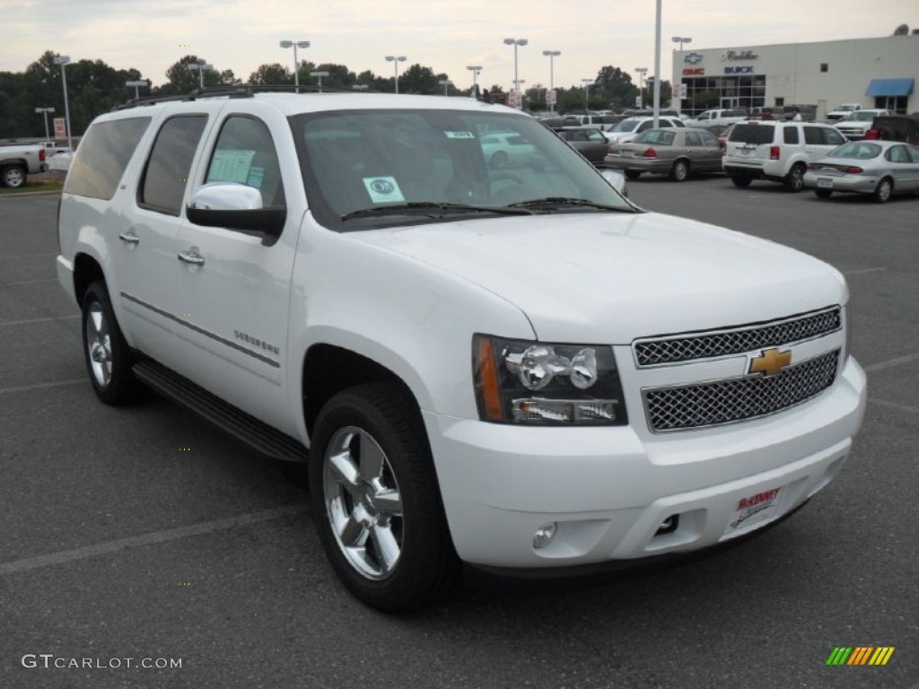 Summit White 2012 Chevrolet Suburban LTZ 4x4 Exterior Photo #54024125