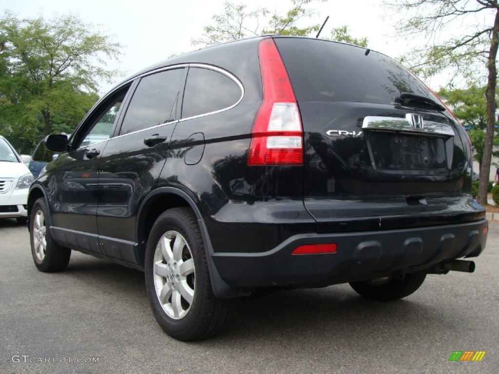 2008 CR-V EX-L 4WD - Nighthawk Black Pearl / Black photo #10