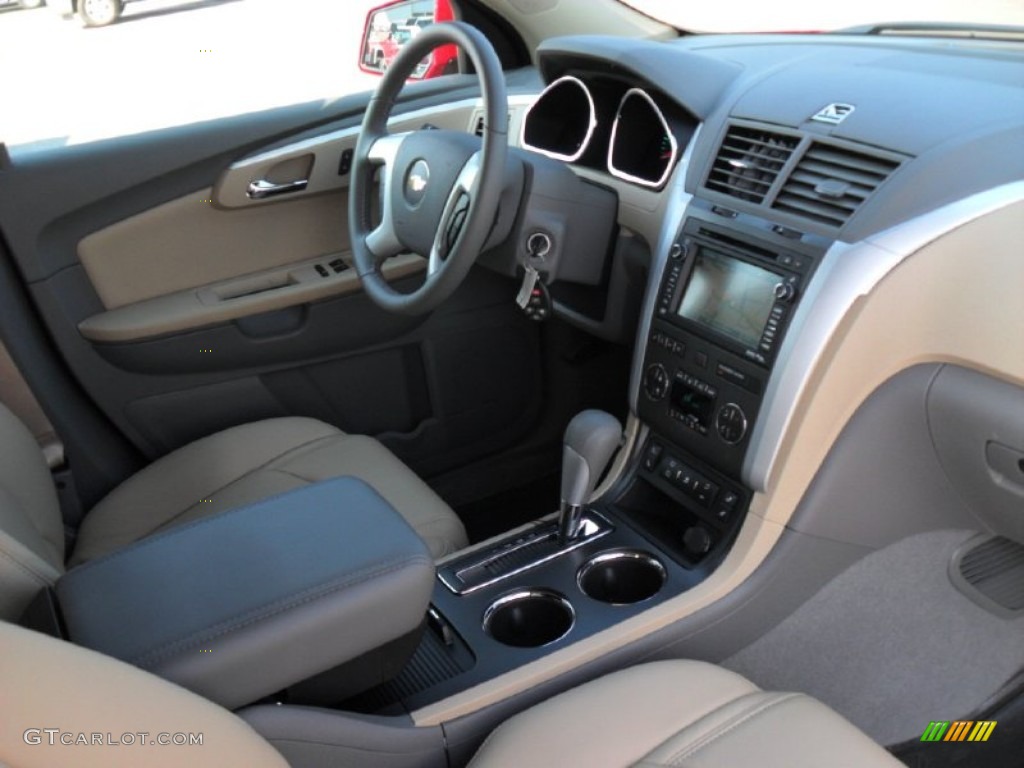 2012 Chevrolet Traverse LT Cashmere/Dark Gray Dashboard Photo #54024526