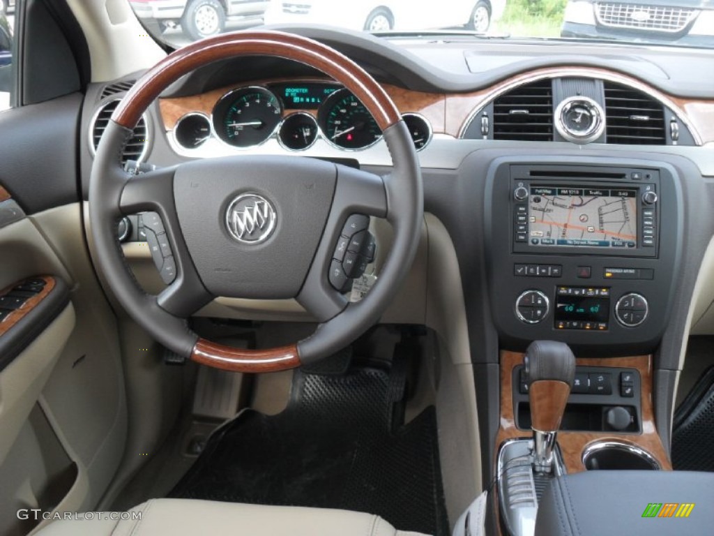 2012 Buick Enclave FWD Cashmere Dashboard Photo #54024694