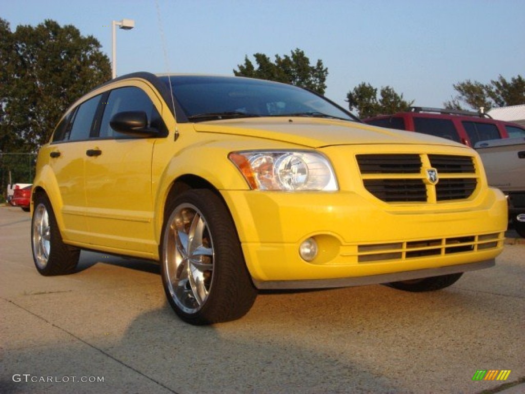 Solar Yellow Dodge Caliber
