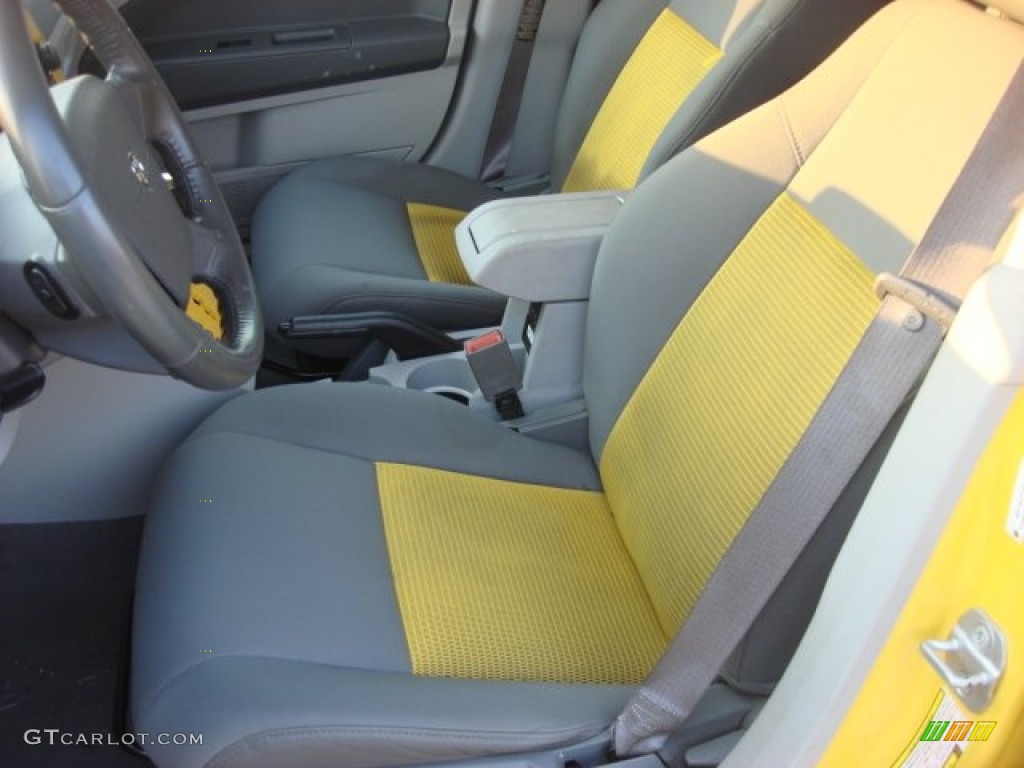 Pastel Slate Gray/Yellow Interior 2007 Dodge Caliber SXT Photo #54025135
