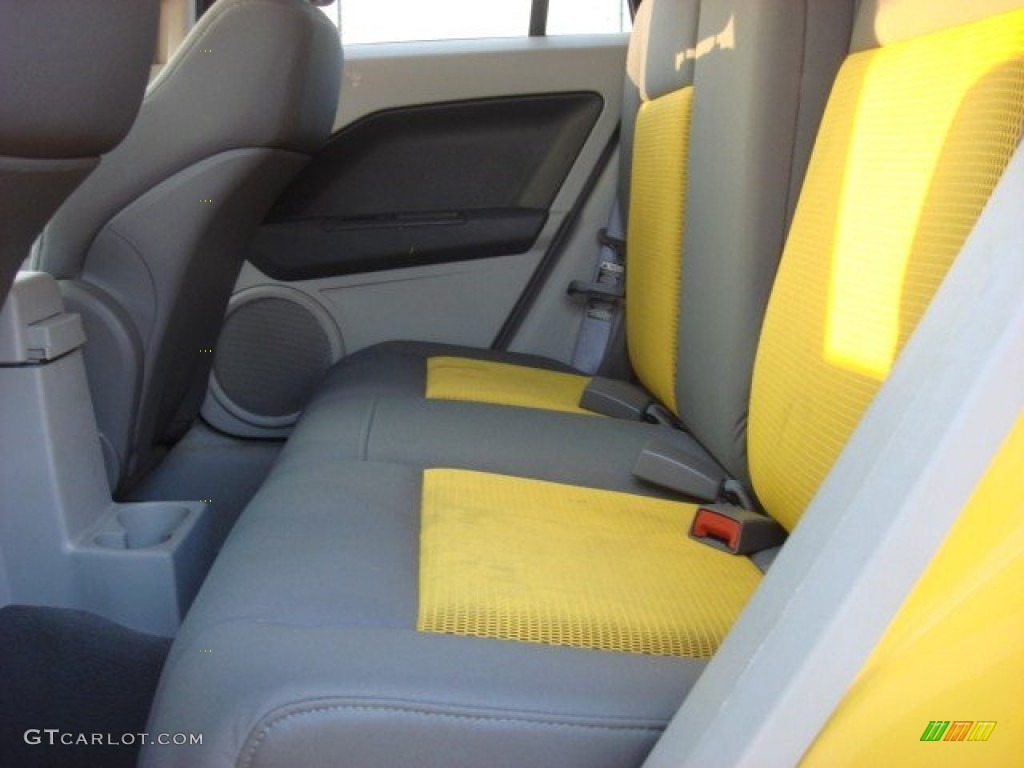 Pastel Slate Gray/Yellow Interior 2007 Dodge Caliber SXT Photo #54025144