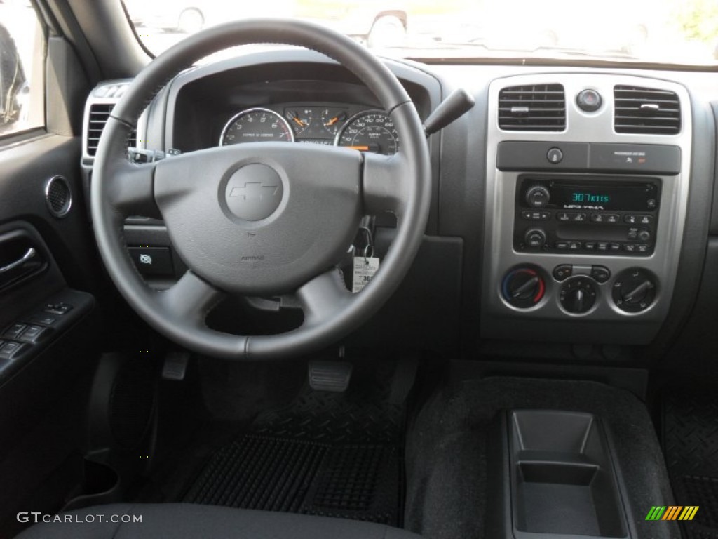 2012 Chevrolet Colorado LT Crew Cab Ebony Dashboard Photo #54025147