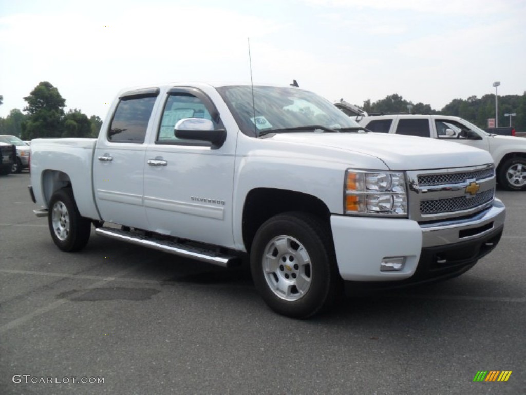 2011 Silverado 1500 LT Crew Cab - Summit White / Light Titanium/Ebony photo #6