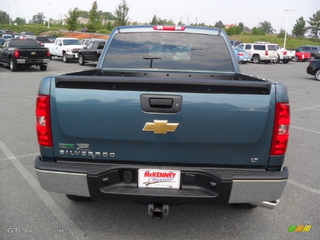 2011 Silverado 1500 LT Crew Cab 4x4 - Blue Granite Metallic / Ebony photo #3