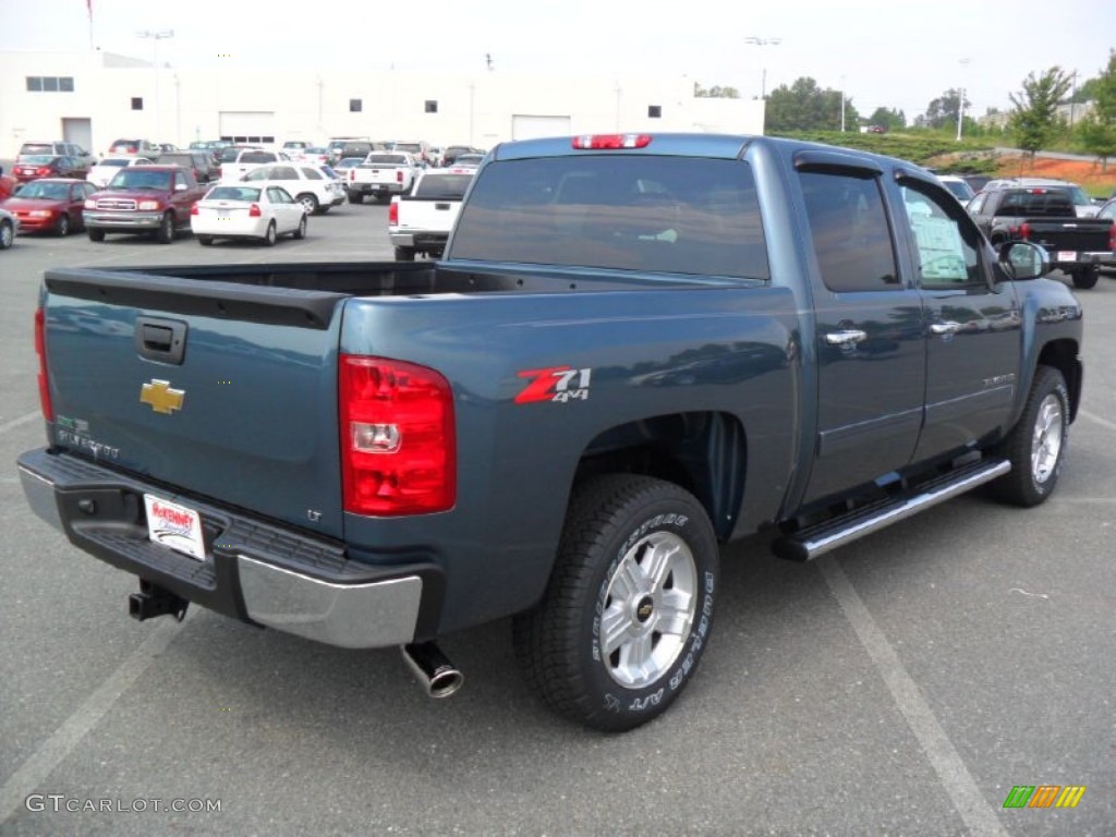 2011 Silverado 1500 LT Crew Cab 4x4 - Blue Granite Metallic / Ebony photo #4