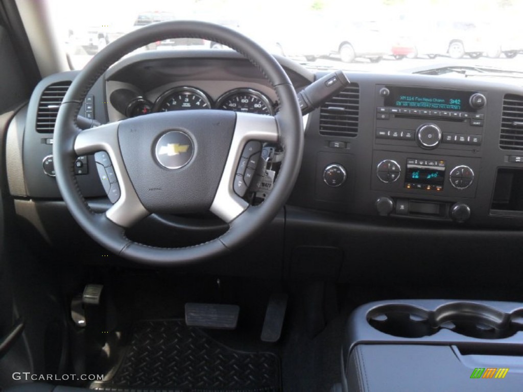 2011 Silverado 1500 LT Crew Cab 4x4 - Blue Granite Metallic / Ebony photo #13