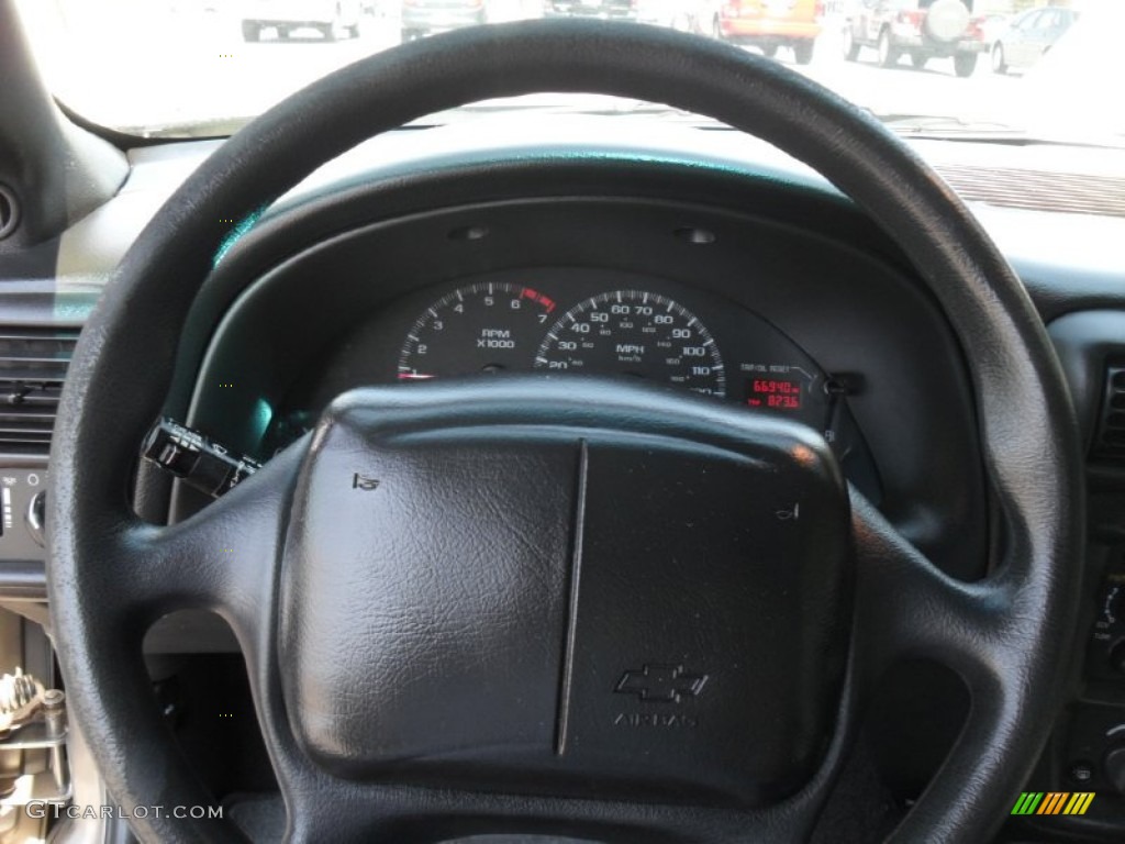 2001 Chevrolet Camaro Coupe Ebony Steering Wheel Photo #54032312