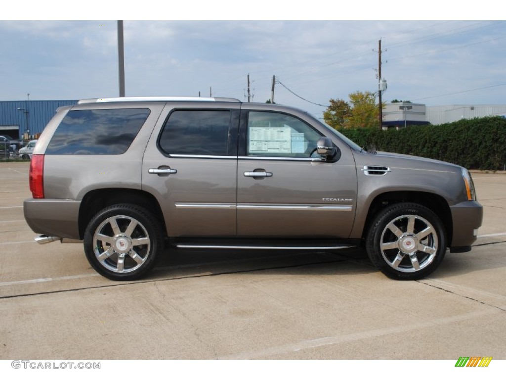 Mocha Steel Metallic 2012 Cadillac Escalade Luxury Exterior Photo #54033059