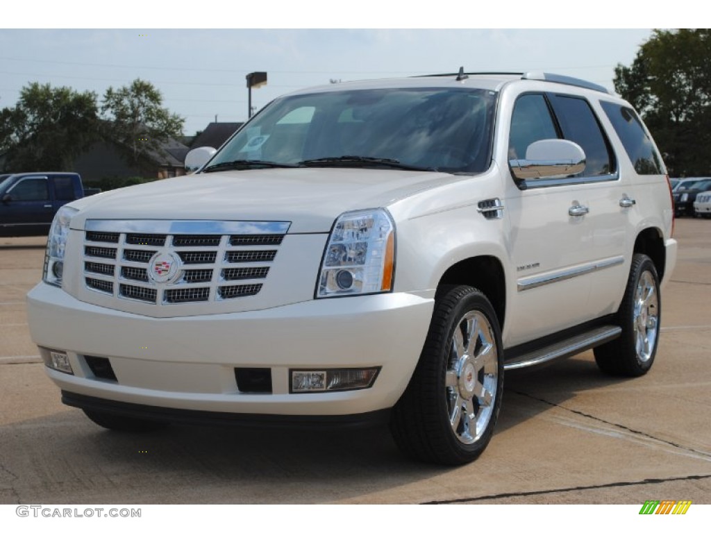 White Diamond Tricoat 2012 Cadillac Escalade Luxury Exterior Photo #54033221