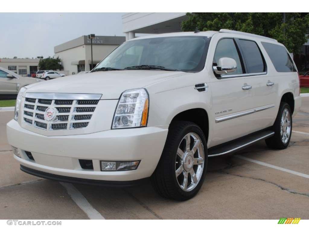 White Diamond Tricoat 2011 Cadillac Escalade ESV Luxury Exterior Photo #54034052