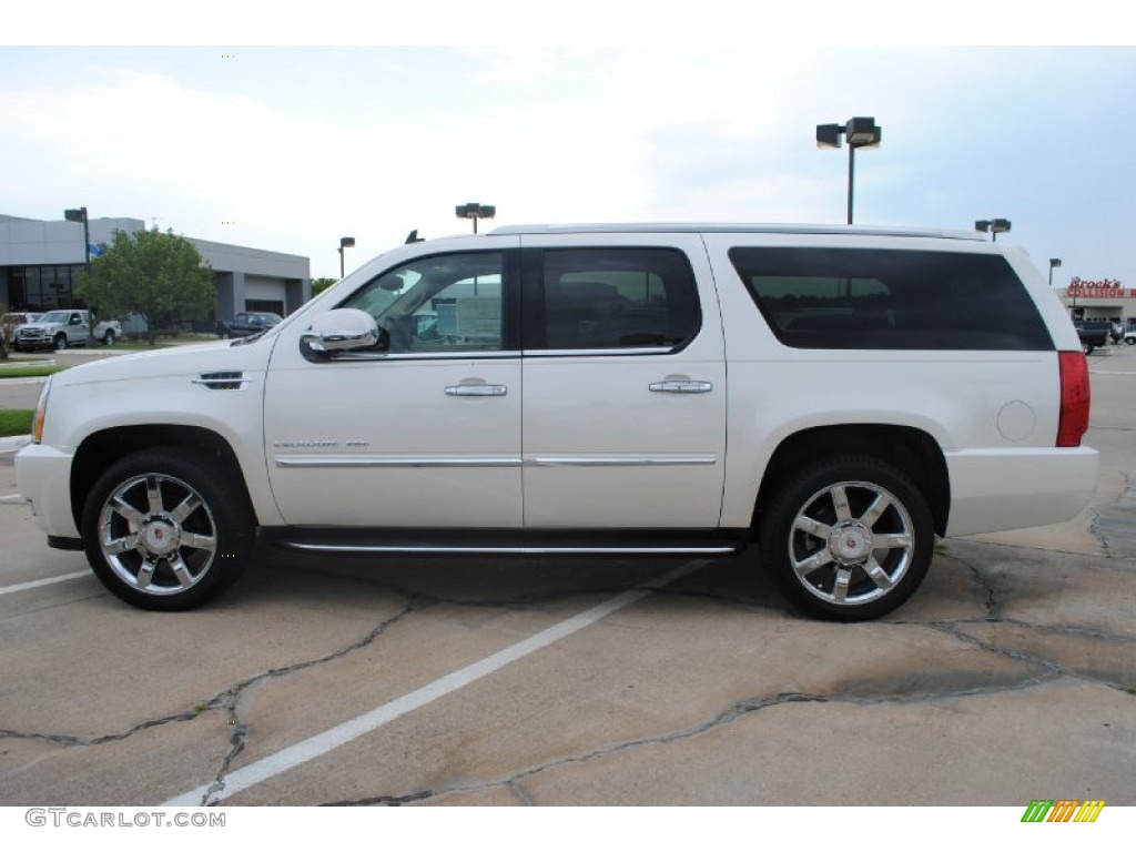 White Diamond Tricoat 2011 Cadillac Escalade ESV Luxury Exterior Photo #54034112