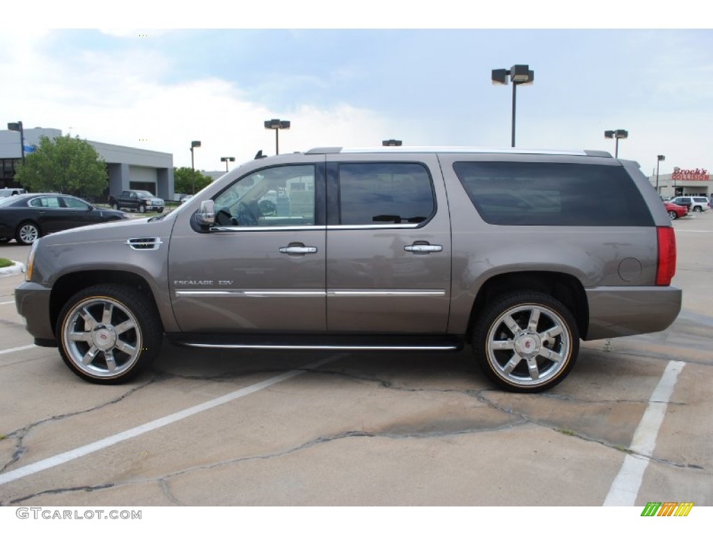 Mocha Steel Metallic 2011 Cadillac Escalade ESV Luxury Exterior Photo #54034283